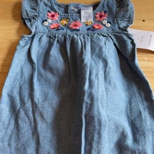 Baby girls denim romper